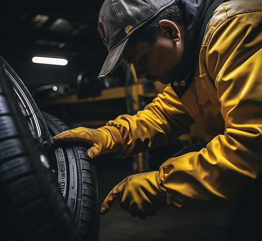 Tire installation by certified technician at Good Day Tires Denver CO