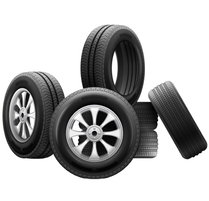 Roadside emergency tire repair by Good Day Tires mobile unit